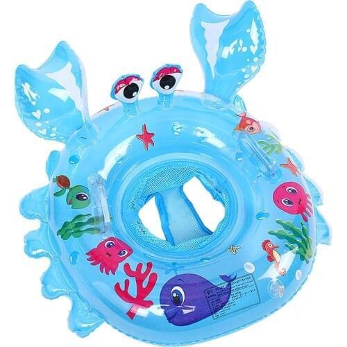 Baby Swimming Rings Double Handle Safety Baby Seat Float Swim Ring Inflatable Infant Kids Water Toys Swim Circle For Kids