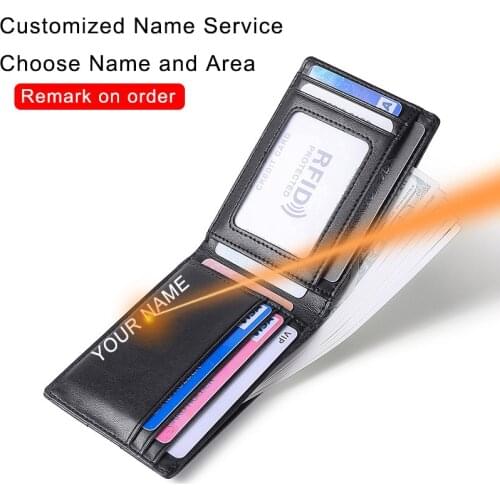 DIENQI High Quality RFID Blocking Men Wallets Money Clip Bags10 Card Holder Bifold Male Billfold Thin Slim Wallet Black Purses