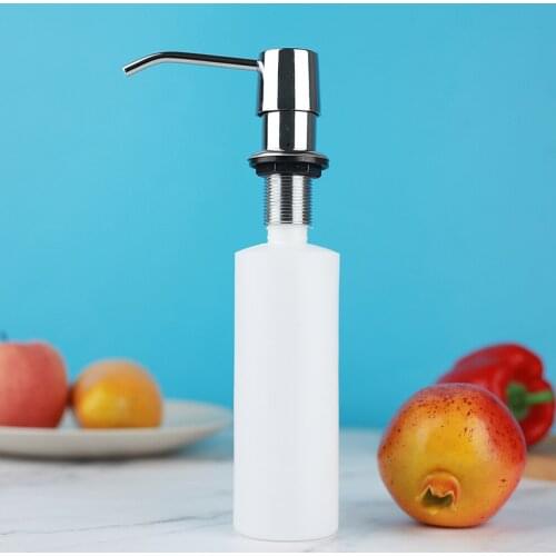 Soap Dispenser for Kitchen Bathroom Steel Head Liquid Soap Containers Kitchen Dish Washing Liquid Bottle Bathroom Press Bottles