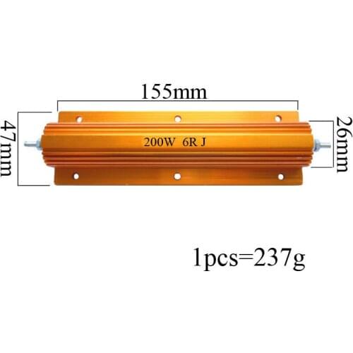 EK74ED99F 200W 6 4 5 10 8 2 3 75 15 ohm Original new Fixed Resistor Power Wirewound Aluminum Resistors Resistance +/- 5% (1pcs)