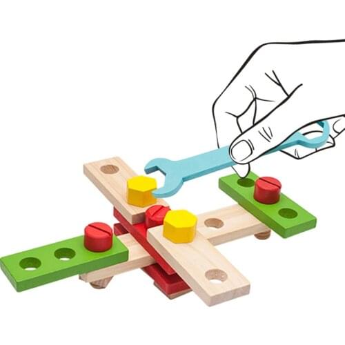 Montessori Toys Educational Wooden Toys for Children Early Learning Preschool Teaching Kids Intelligence Assembly Screw Game