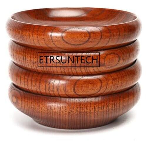 Round Shape Wood Fruit Plate Dishes for Home Hotel School Cake Dessert Serving Tray Wood Sushi Plate Dinnerware