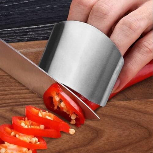 Kitchen Gadgets Stainless Steel Multi-Purpose Anti-Cutting Finger Guards Vegetable Cutting Hand Guards