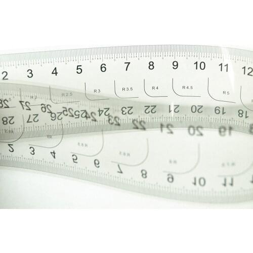 Precision Gauge Transparent Film Ruler Centimeter Inch Roll Tape Micrometer Calibration Film Ruler