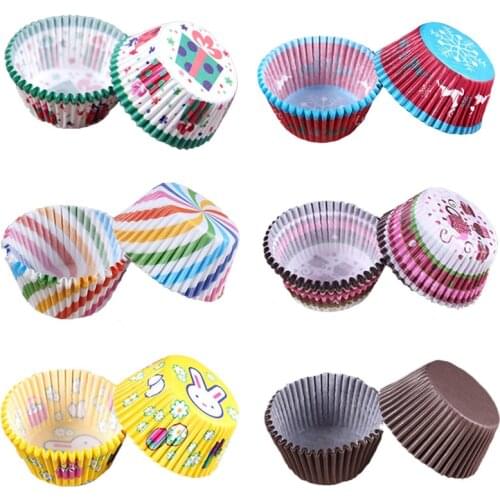 Set Of Cupcake Holder Paper Colorful Cupcake Baking Tray Tools For Decorating Cake Baking Tools Bakeware Cup Cale Paper Forms