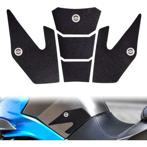 Motorcycle Fuel Tank Stickers Modified Fish Bone Stickers Fuel Tank Protection Non-slip Side Stickers for CFMOTO NK650 NK400