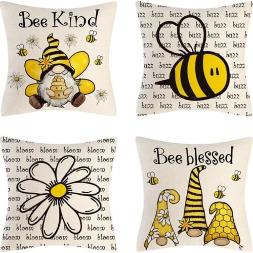 Home Decoration Pillow Cushion Cover Rudolph Does Not Contain Pillow Core Bee Linen Hug Pillowcase Summer