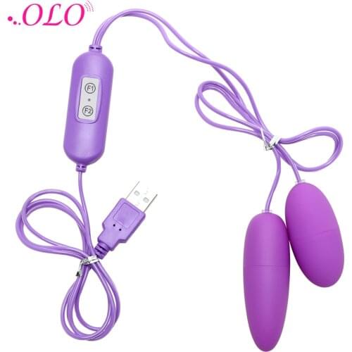 OLO Multispeed Adult Product USB Vibrators 12 Frequency Sex Toys for Women Female 2 Shapes Vibrating Eggs