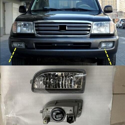 Fit For Toyota Land Cruiser LC100 FJ100 1998-2007 2pcs/set LED Lens DRL Bumper Fog Light