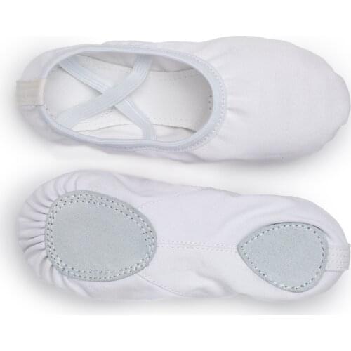 USHINE EU23-45 professional quality flat slippers canvas soft sole belly yoga gym ballet dance shoes girls woman man ballerina