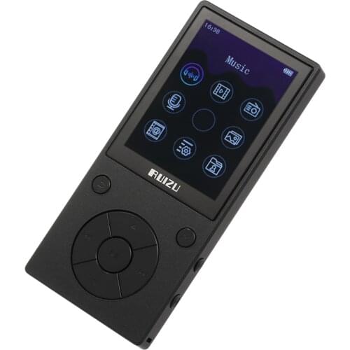 RUIZU D11 Bluetooth MP3 MP4 Player 8GB 2.4inch HD Screen Music Player with Built-in Speaker FM Radio Support TF Card Alarm Clock