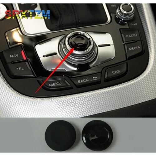 SRXTZM Car Navigation Buttons Parts Navigation Knob Button Enter Cover Refit For Audi A4L A5 Q5 A6L Q7 A8 MMI Car Parts 1pcs