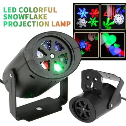 LED Christmas Halloween Projector Nightlight Baby Lamp Decor Plug Powered Night Light Starry Sky Decoration Bedroom Lamp Gifts