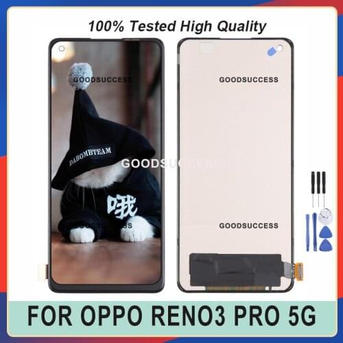 TFT 6.5'' For OPPO Reno3 Pro / Reno 3 Pro 5G LCD Display For OPPO Reno4 Pro 5G Touch Screen Panal Glass Assembly Repair Part