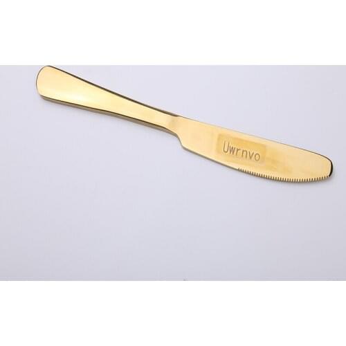 Uwrnvo Stainless Steel Tableware Knife Fork Spoon Kitchen Dinner Family Home Dessert Spoons Party Dishwasher Safe Flatware