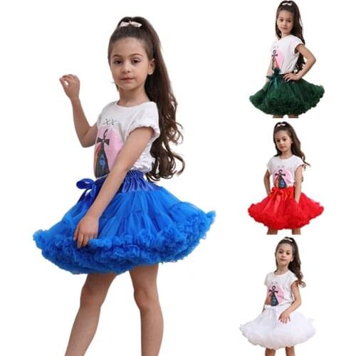 Princess Ballet Dance Tutu Skirts Baby Girls Summer Clothes Kids Party Tutu for Girls Skirts Children Colorful Mini Pettiskirt