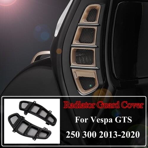 Radiator Guard Side Cover Protector Net CNC Aluminum Accessories New Motorcycle For Vespa GTS 250 300 2013 - 2020 2019 2018 2017