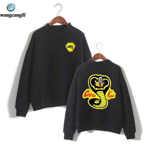 The Karate Kid Cobra Kai Womens Turtleneck Fashion Casual Sweatshirts The Karate Kid Cobra Kai girl Sweatshirts Sportwear