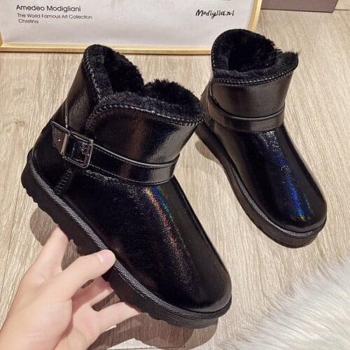 Women Boots Women Winter Boots 2021 Keep Warm Waterproof Snow Botas Mujer Plush Winter Footwear Flats Ankle Boots Shoes Woman