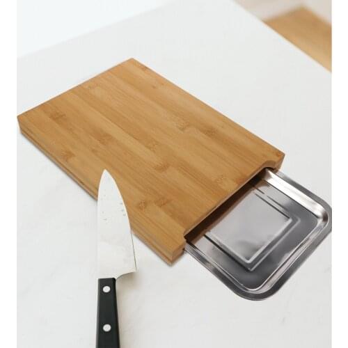 1 Pc Multipurpose Chopping Board Storage Box Cutting Board With Plate Inner Slot Tray Design Kitchen Supplies