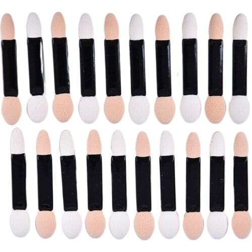 10/20Pcs Sponge Powder Puff Nail Brush Double-sided Eye Shadow Stick Cosmetic Makeup Glitter Pigment Brush Nail Art Tool Set