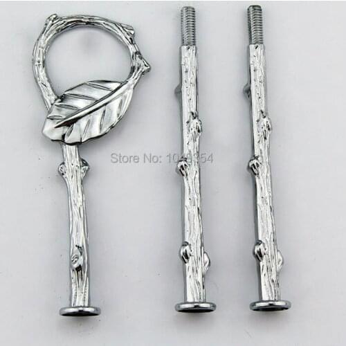 3 tiers mix leaves and Shield shape of beads for wedding and paper cake