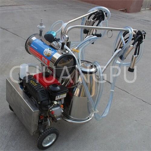 Automatic Single Bucket Diesel Engine Mobile Milking Machine for Sale