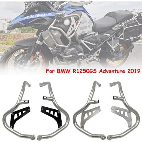 For BMW R1250GS ADV Adventure 2019 Bumper Engine Protetive Guard Crash Bar Tank Guard Protector EXTENSIONS R1250GSA ADV LC NEW