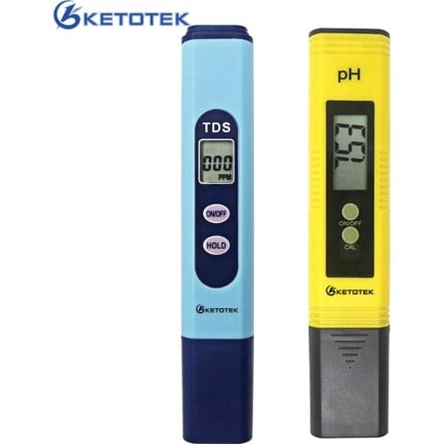 Digital PH Meter 0.00-14.0 Automatic Calibration High Accurate 0.01 TDS Tester 0-9990 ppm for Water Quality Test
