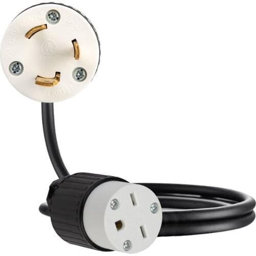 JORINDO NEMA L5-30P 3 pin male plug to 6-15R 3 hole female socket American standard plug power cable for Industrial