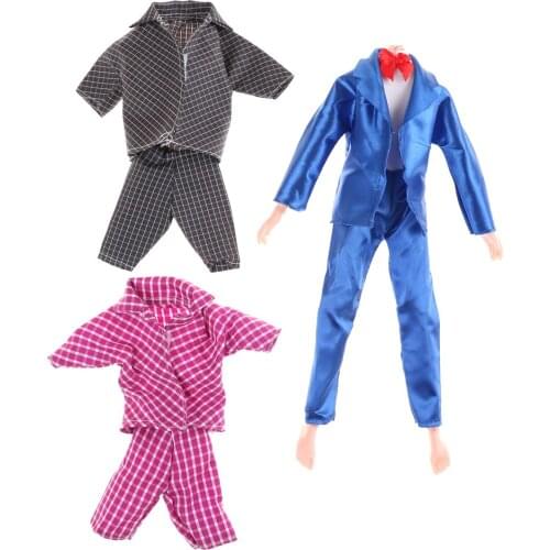 Suit Outfit Casual Wear doll ken clothes shirt Clothes and pants for Girl doll boy firend