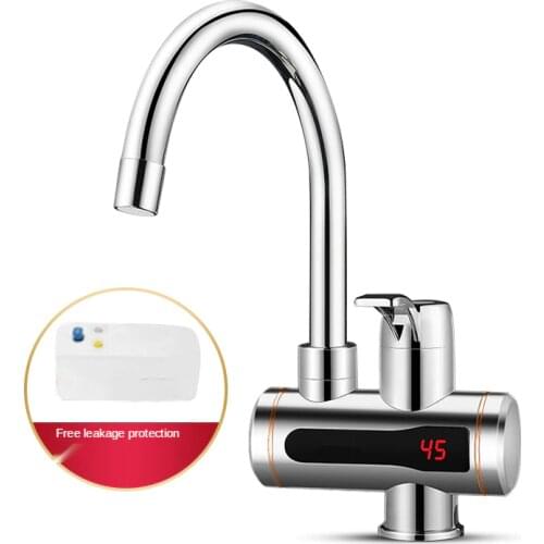 Instant Tankless Electric Hot Water Heater Faucet Kitchen Instant Heating Tap Water Heater with LED Temperature Display