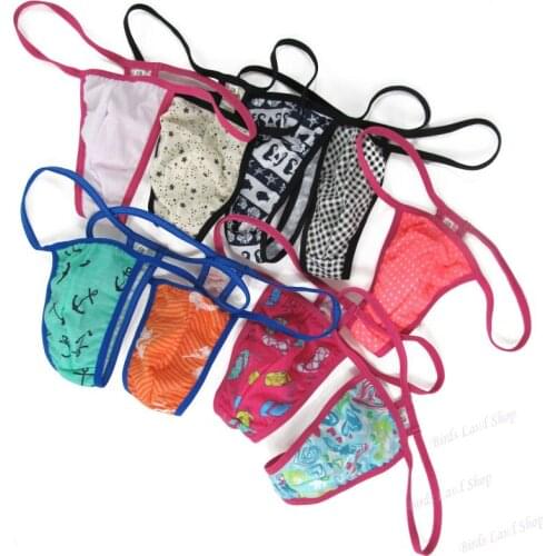 Mens String Pouch Thong T Back G798C Thong Multi pattern prints