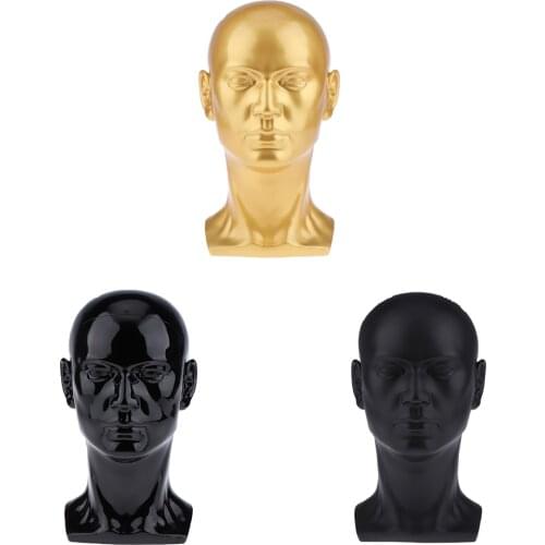 Male Mannequin Manikin Head Glasses Caps Wigs Jewelry Display Stand Model 3x