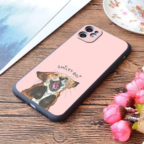 For iPhone Smiley Boi Print Soft Matt Apple iPhone Case