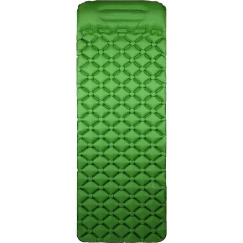 NEW-Single Camping Pad with Pillow Lightweight Compact Air Pad Lightweight Portable Air Mattress for Tent Backpacking Hiking