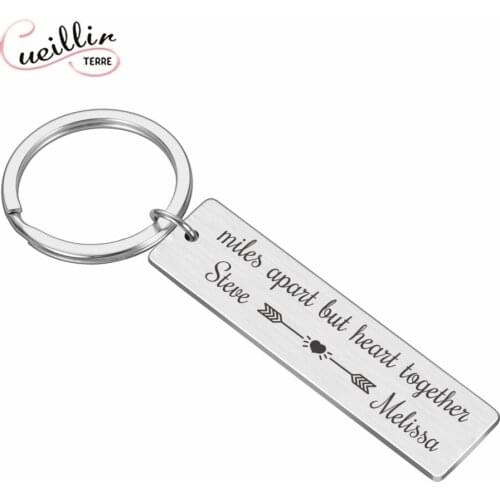 Couple Custom Keychain Valentines Day Surprise Gift Customized Products For Long-distance Couples Custom Accessories Unique