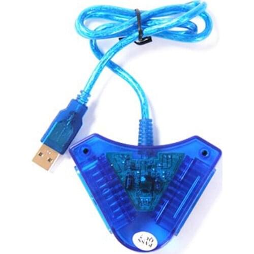 For Joypad Game USB Dual Player Converter Adapter Cable For PS2 Dual Playstation 2 USB Game Controller With CD Driver