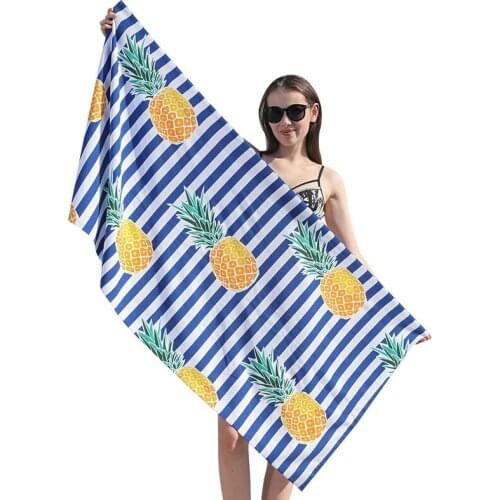 Beach Towel Oversized Ultra Soft Microfiber Personalized Super Absorbent Quick Dry Pool Beach Towel for Adults Kids