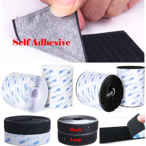100MM/110MM Width Strong Self-Adhesive Hook and loop fastener Tape Nylon Sticker Velcros Adhesive with Glue For DIY Accessories