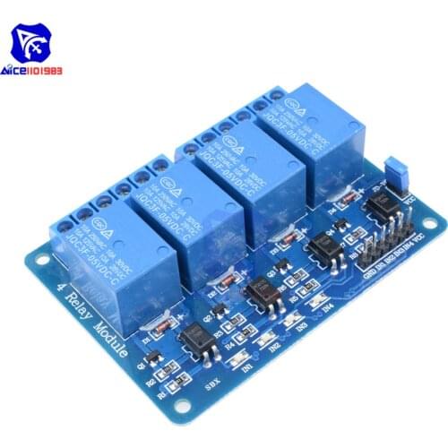 5V 4 Channel Relay Module For Arduino 4-Channel Optocoupler Relay Control Board Home Smart Switch With LED Indicator Wholesales