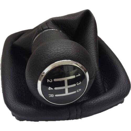 For AUDI A6 C5 1997 1998 1999 2000 2001 2002 2003 2004 Car Styling 5 speed 6 gear Car Gear Shift Knob With Gaitor