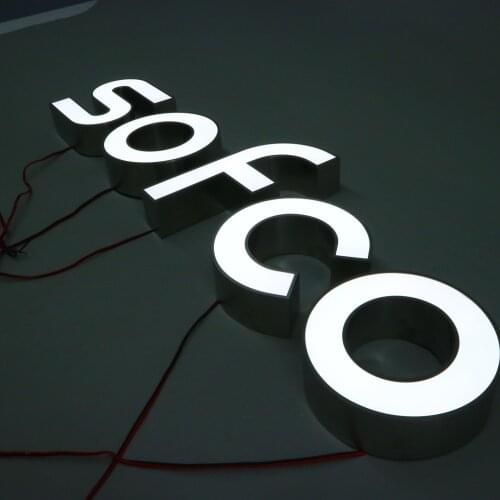 Led Illuminated Business Sign Logo Outdoor Store Front Sign Board 3D Custom Led Sign