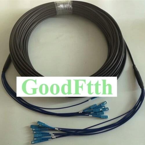 Tactical Field TPU Armoured armored Patch Cord SC-SC UPC SM 8 Cores GoodFtth 100-500m