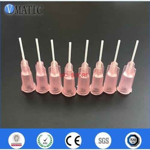 High Quality 1/2 Inch X 20G Polypropylene Flexible Glue Dispensing Needle Plastic Tip 100Pcs