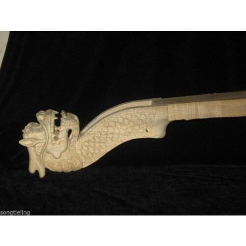 High quality 4/4 upright double bass dragon carving maple neck