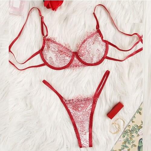 Women Lingerie Corset Lace Underwire Sleepwear Underwear Tops and Briefs Sous Vetement Femme Sexy Ensemble Four Seasons Lenceria