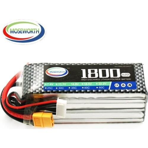 5S 18.5V 1800mAh 40C Lipo Battery For RC Drone Helicopter Airplane Car Boat Quadcopter Remote Control Toys Model Lithium Battery