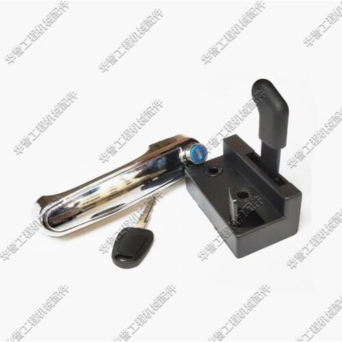 Free shipping Excavator Cab Car Door Lock Assembly outside Handle Lock Block Doosan Excavator Parts for Deawoo doosan DX60-7