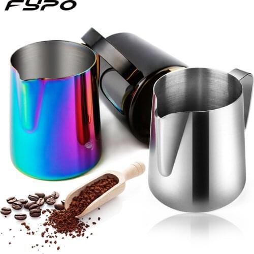 Stainless Steel espresso cup Milk Frother Coffee Cup Cappuccino Cream Milk Foam Mug Milk Frothing Jug Thermo Latte Art